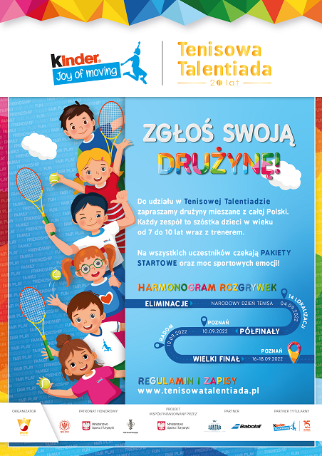 To już 20 lat - KINDER Joy of moving Tenisowa Talentiada świętuje swój jublieusz!